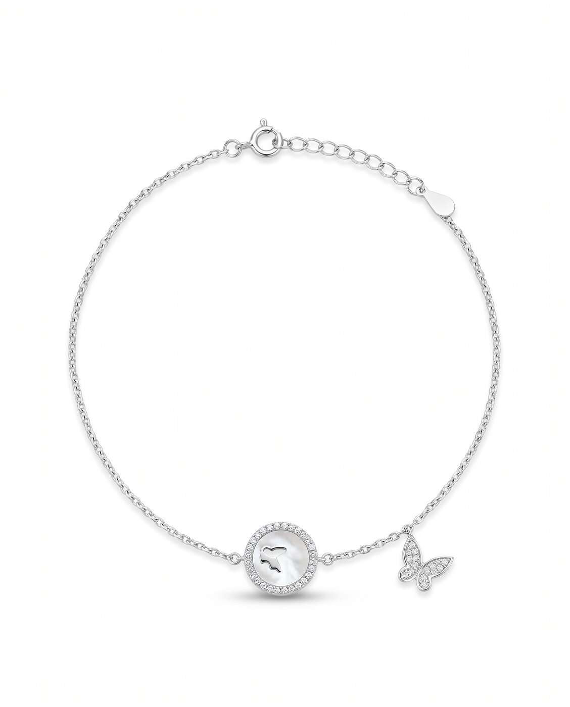 butterfly-coin-bracelet-1 Butterfly Coin Bracelet in 925 sterling silver