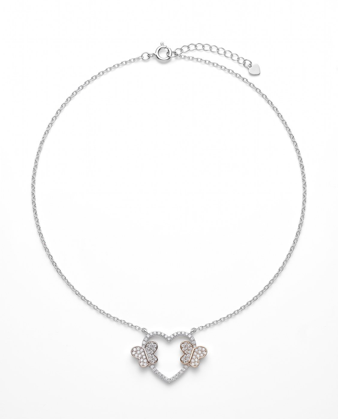 double-heart-necklace-1 Double Heart Necklace in 925 sterling silver