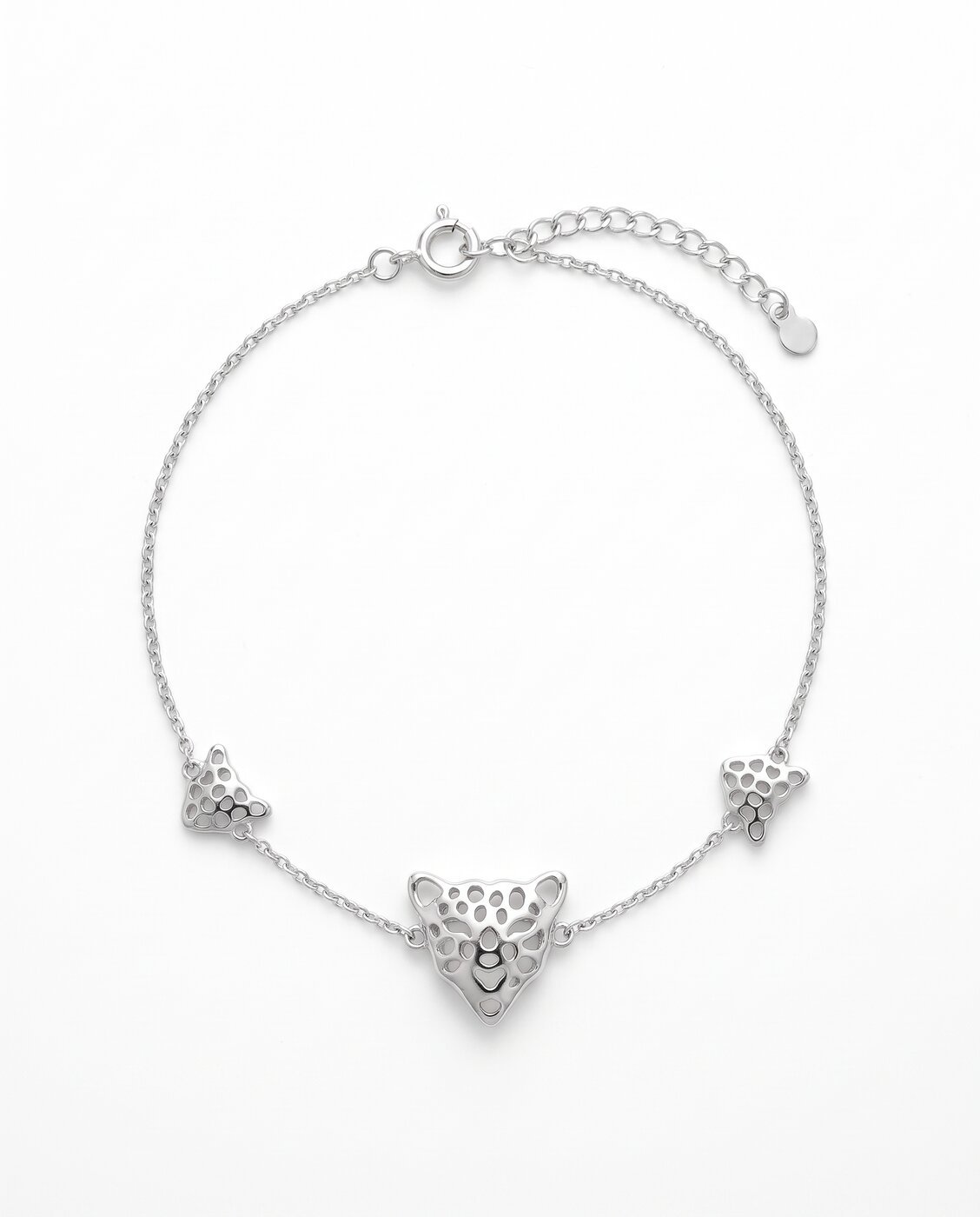 evil-eye-charm-bracelet-1 Leopard Charm Bracelet in 925 sterling silver