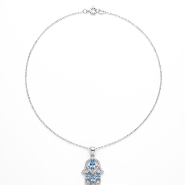 Hamsa Necklace in 925 sterling silver