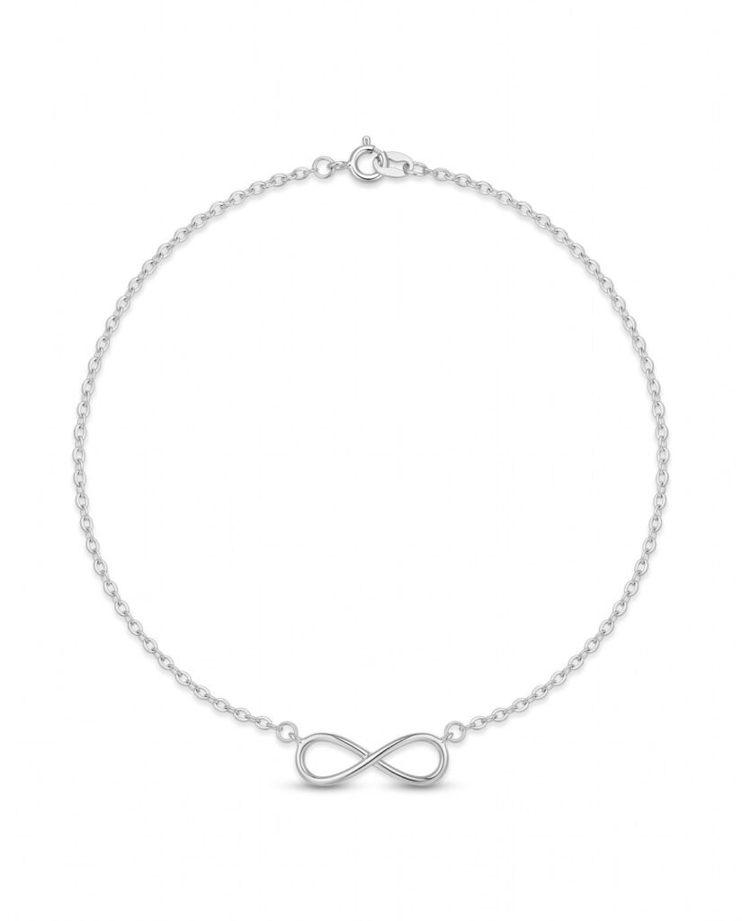 Infinity Twist Necklace in 925 sterling silver