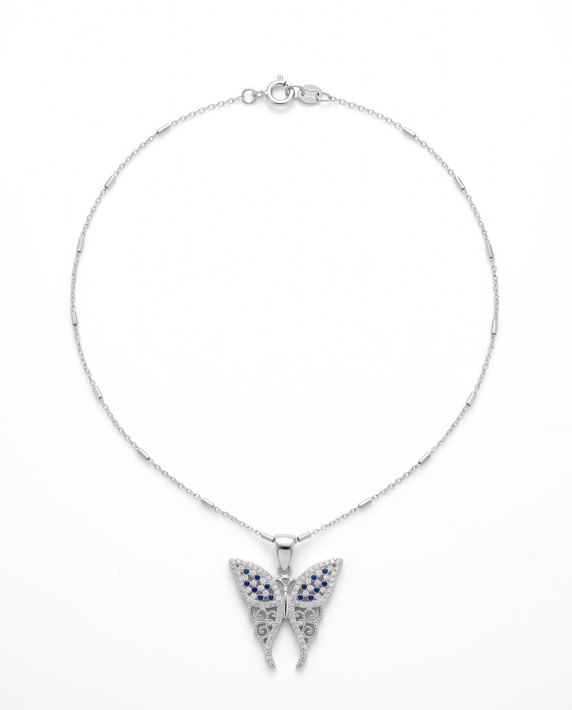 pave-butterfly-necklace-1 Pavé Butterfly Necklace in 925 sterling silver