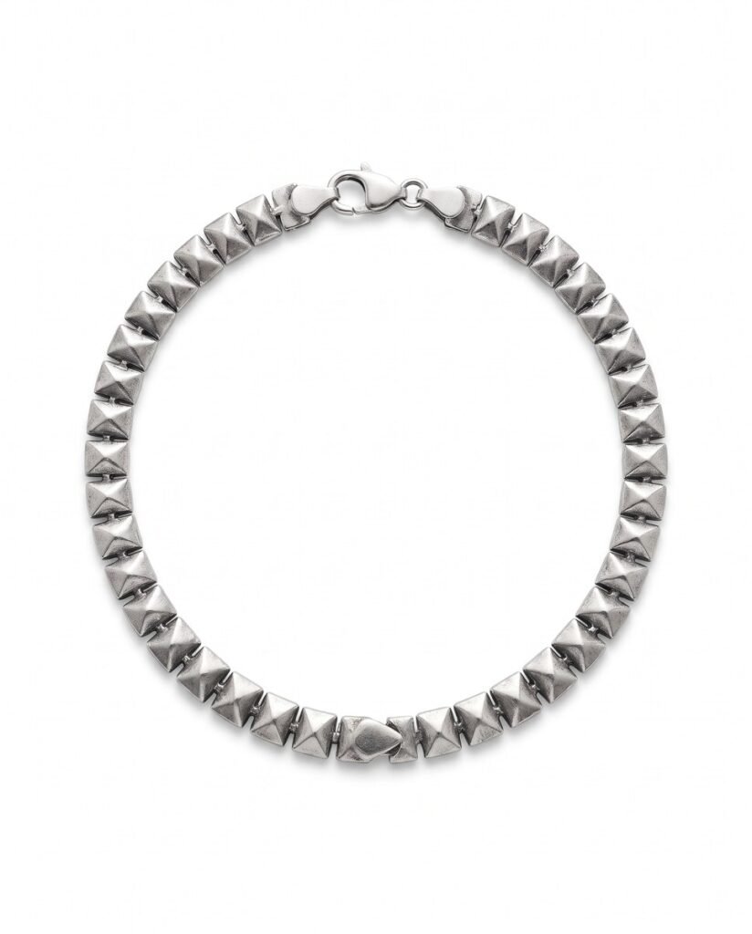 Pyramid Stud Bracelet in 925 sterling silver