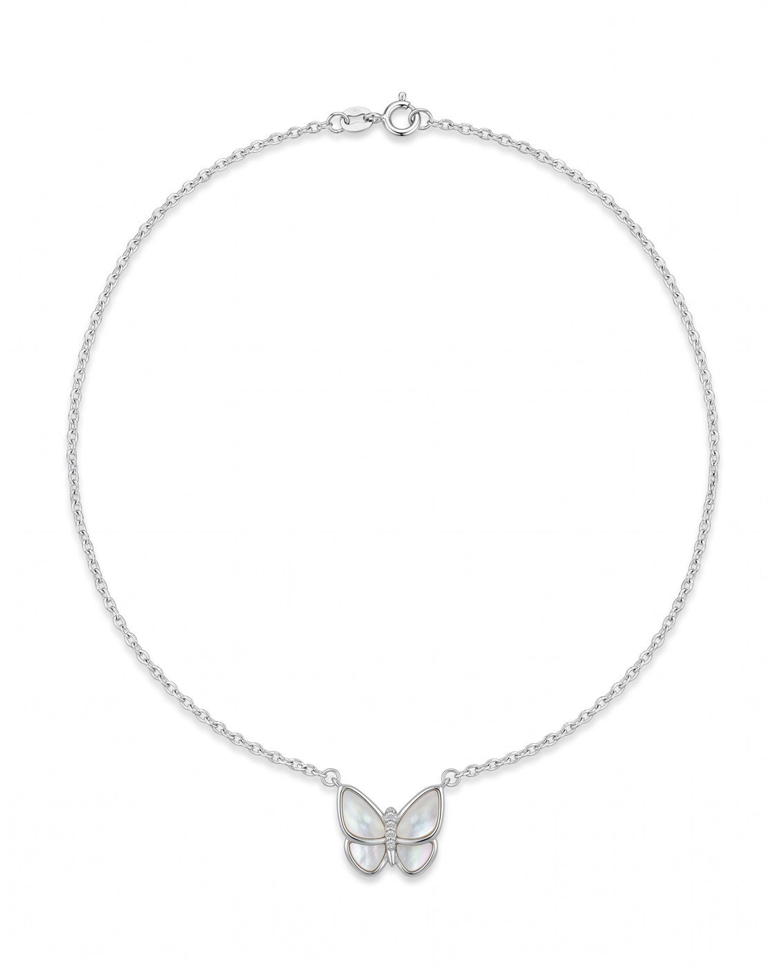 sparkle-butterfly-necklace-1 Sparkle Butterfly Necklace in 925 sterling silver