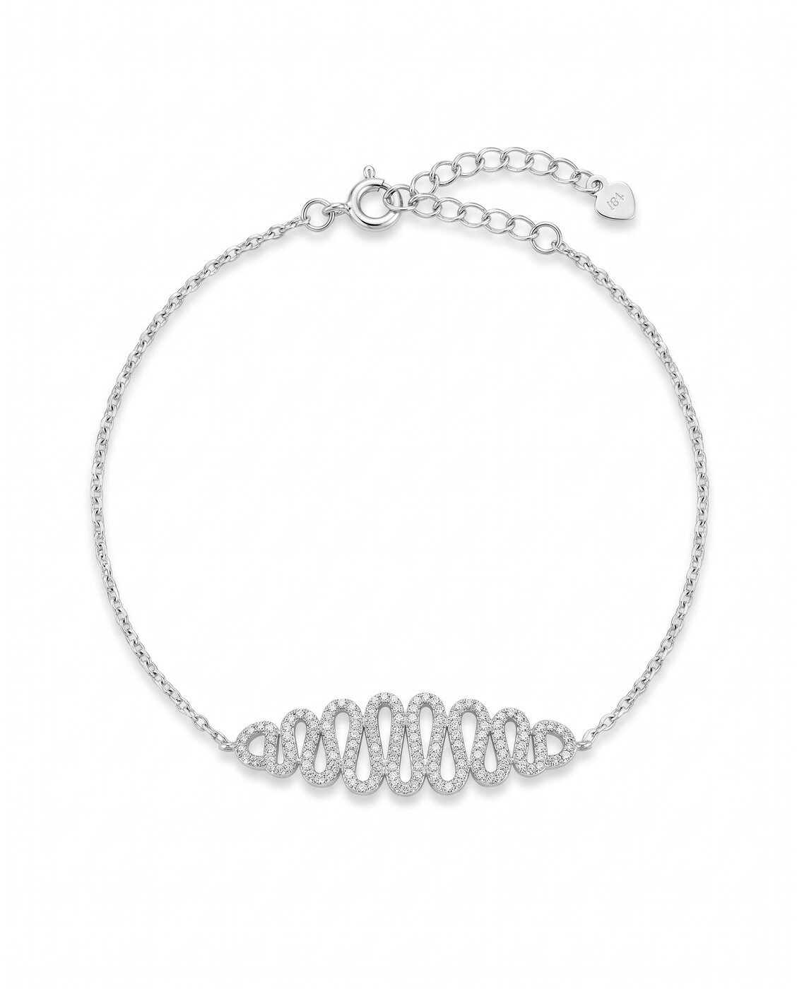 spiral-pave-bracelet-1 Spiral Pavé Bracelet in 925 sterling silver
