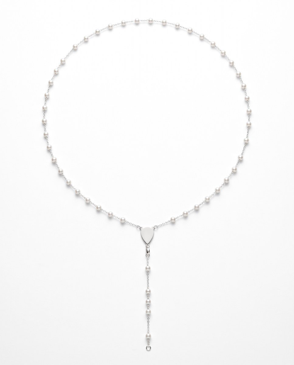 delicate-pearl-rosary-necklace-1 Delicate Pearl Rosary Necklace - Image 1