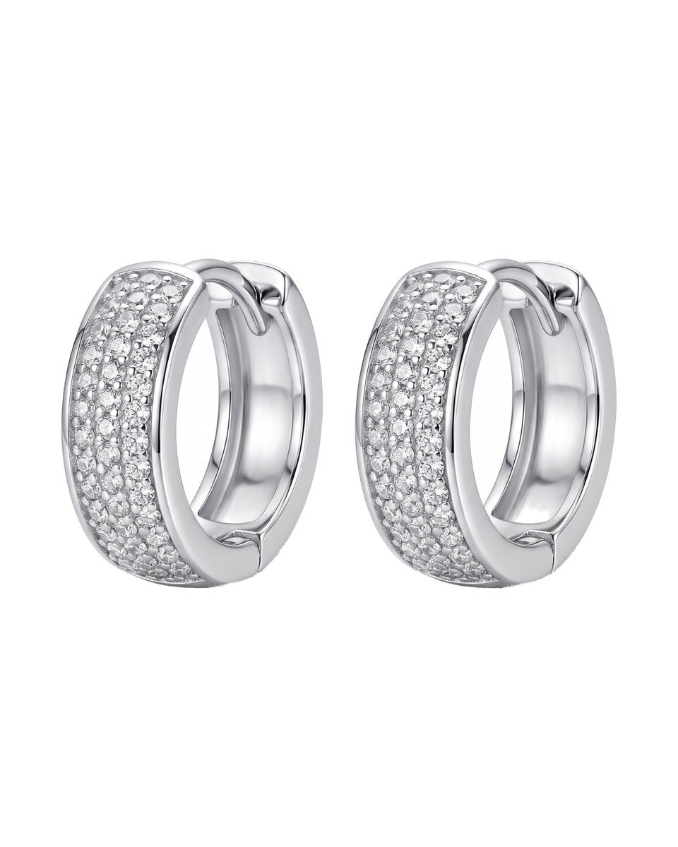 pave-huggie-hoop-earrings-1 Pavé Huggie Hoop Earrings - Image 1